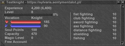 Signature for player Testknight