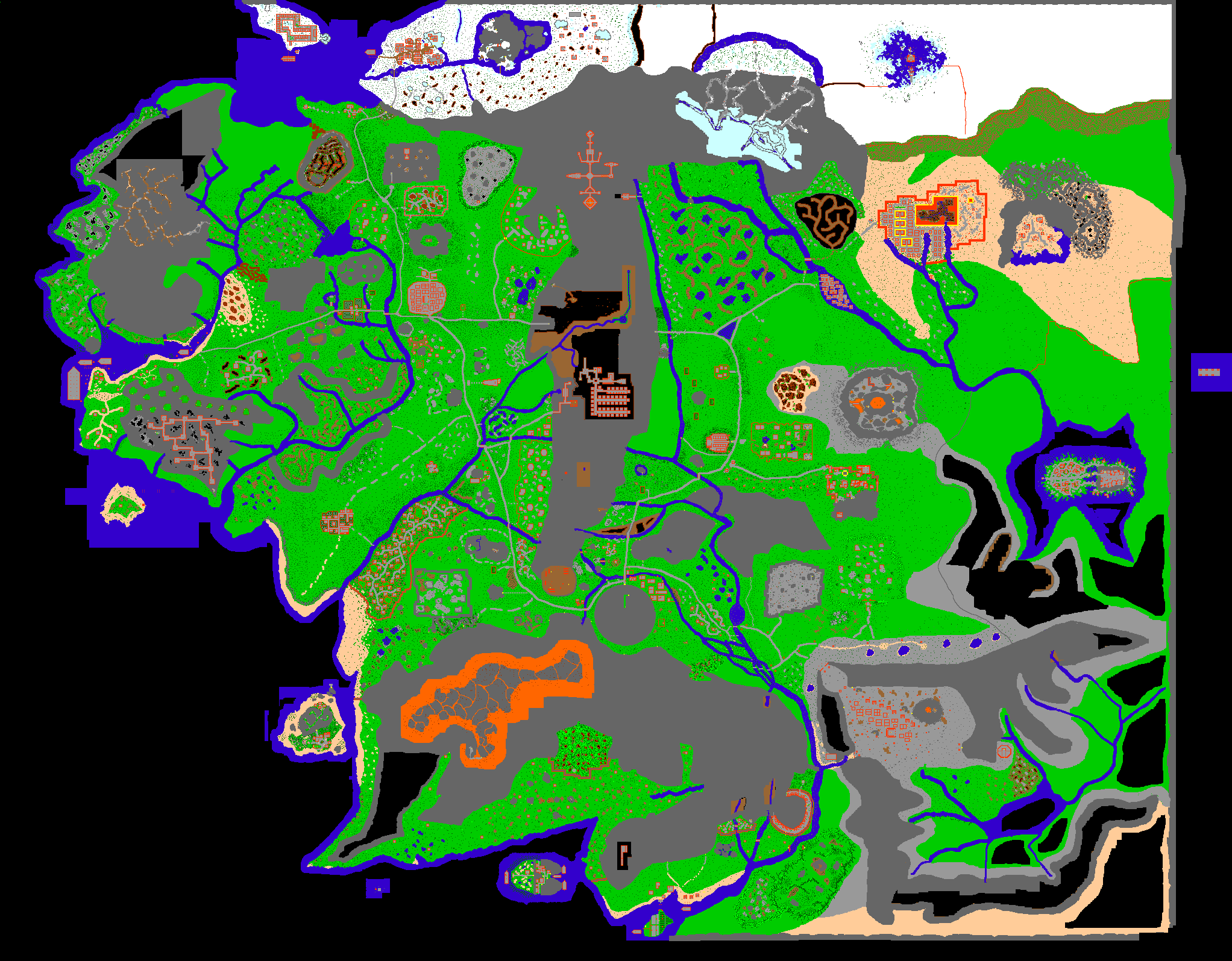 Tibia Map Level 0